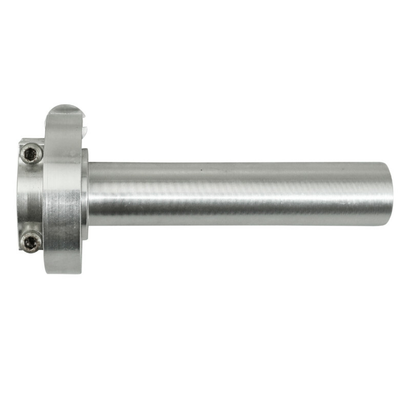 Poignée de gaz Replay 50 A BOITE TIRAGE RAPIDE ALU CNC ARGENT LIVREE VIS TENDEUR M10x125