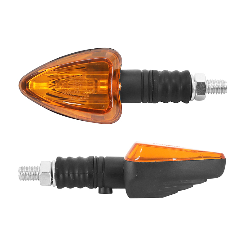 Clignotant Replay UNIVERSEL TRIANGLE A AMPOULE BA9S ORANGE - TEMOIN BASE COURTE L 83mm - H 37mm 27mm HOMOLOGUE CE PAIRE