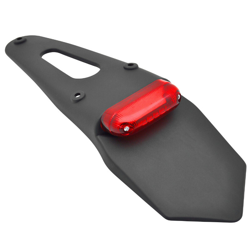 Support de plaque Replay IMMATRICULATION FEU 50 A BOITE - MOTO SP ROUGE LEDS L 328mm - H 55mm 110mm
