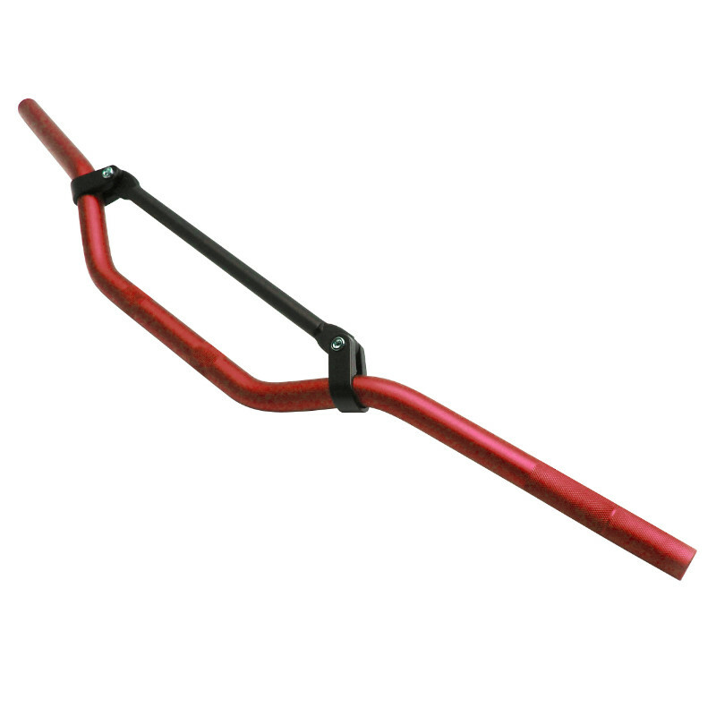 Guidon Replay 50 A BOITE CROSS ALU DIAM 22,2mm L810mm H105mm BARRE RENFORT ROUGE
