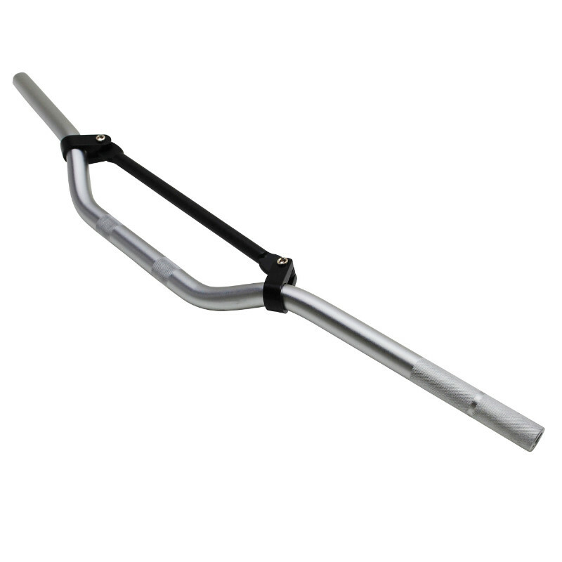 Guidon Replay 50 A BOITE CROSS ALU DIAM 22,2mm L810mm H105mm BARRE RENFORT ARGENT