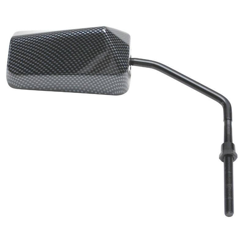 Rétroviseur Replay SCOOT F1 DIAM 8 REVERSIBLE CARBONE x1 TIGE LONGUE LIVRE ADAPTATEUR 8mm PAS A GAUCHE