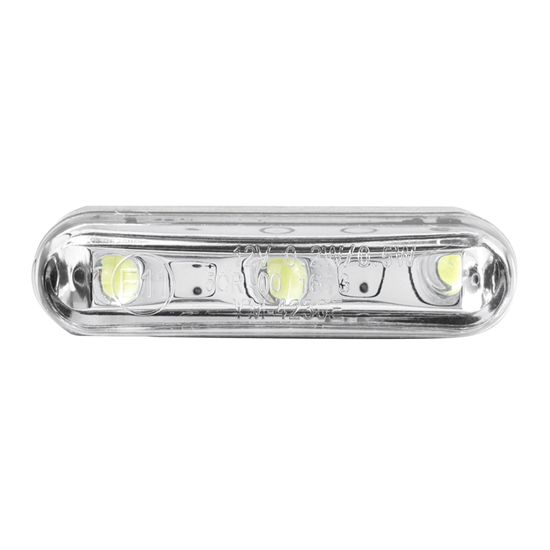 Eclairage de plaque Replay IMMATRICULATION MINI 3 LEDS TRANSPARENT - EQUERRE FIXATION L 40mm - H 10mm 18mm HOMOLOGUE CE