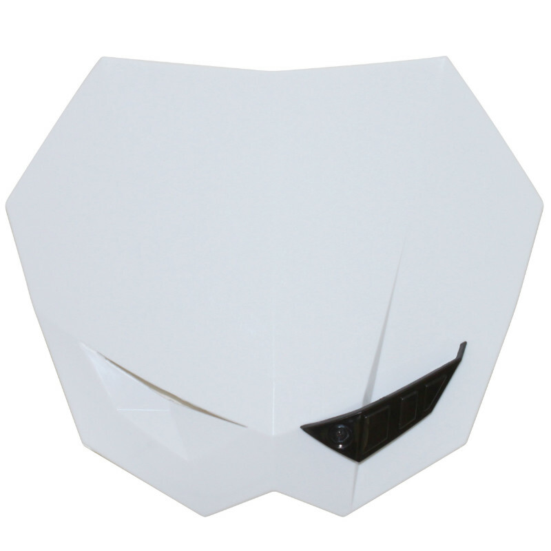 Plaque avant Replay NUMERO - TETE FOURCHE 50 A BOITE UNIVERSEL RIVALE BLANC SANS ECLAIRAGE FIXATIONS