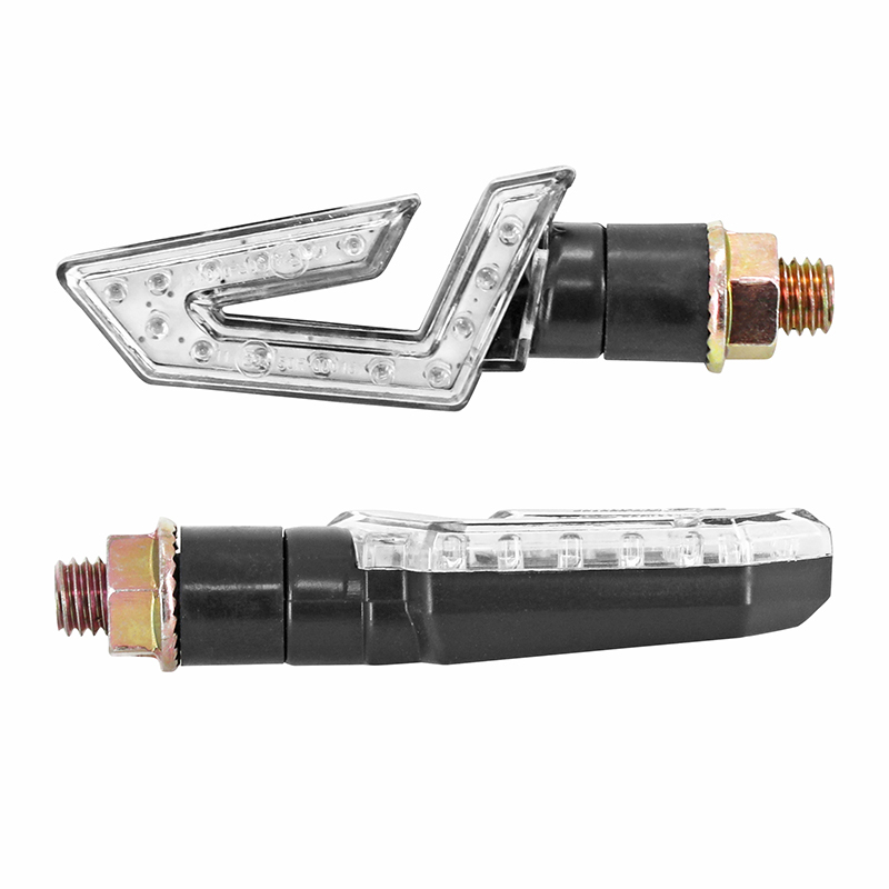 Clignotant Replay UNIVERSEL VIPER 15 LEDS BASE ABS TRANSPARENT - L 76mm - H 30mm 18mm HOMOLOGUE CE PAIRE