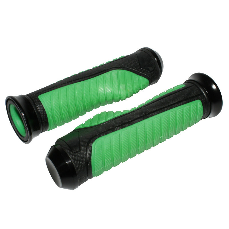 Poignées de guidon Replay ON ROAD ANATOMIC VERT 127mm - CLOSED END PAIRE