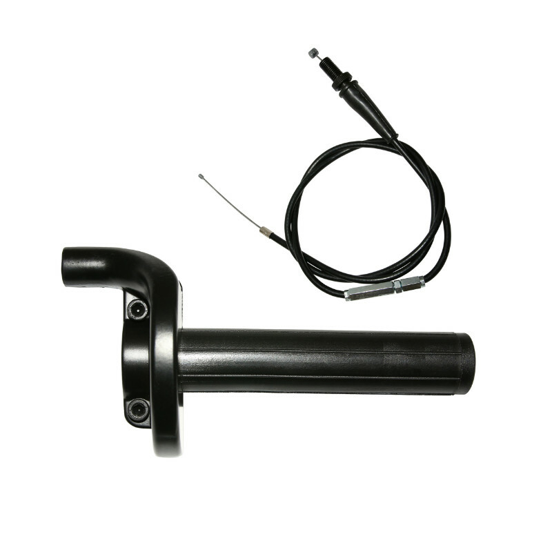 Poignée de gaz Replay 50 A BOITE TIRAGE RAPIDE ALU COMPLETE LIVREE VIS TENDEUR M10x125