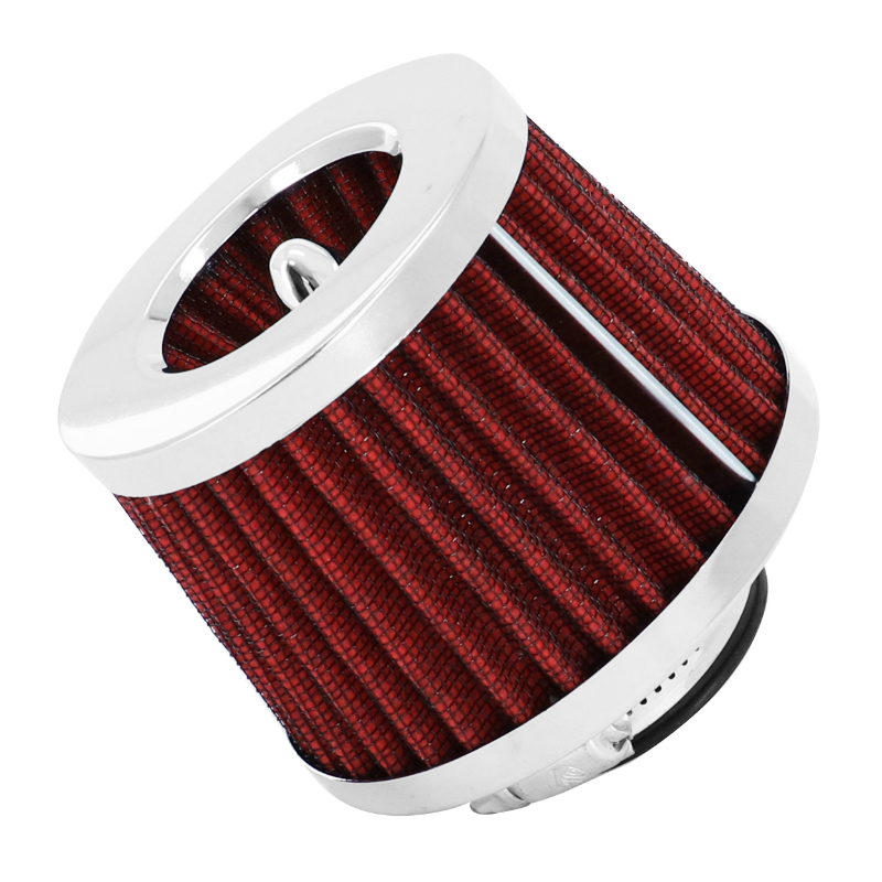 Filtre à air Replay REACTEUR CHROME GRILLE ROUGE FIXATION DROITE DIAM 35 - 28