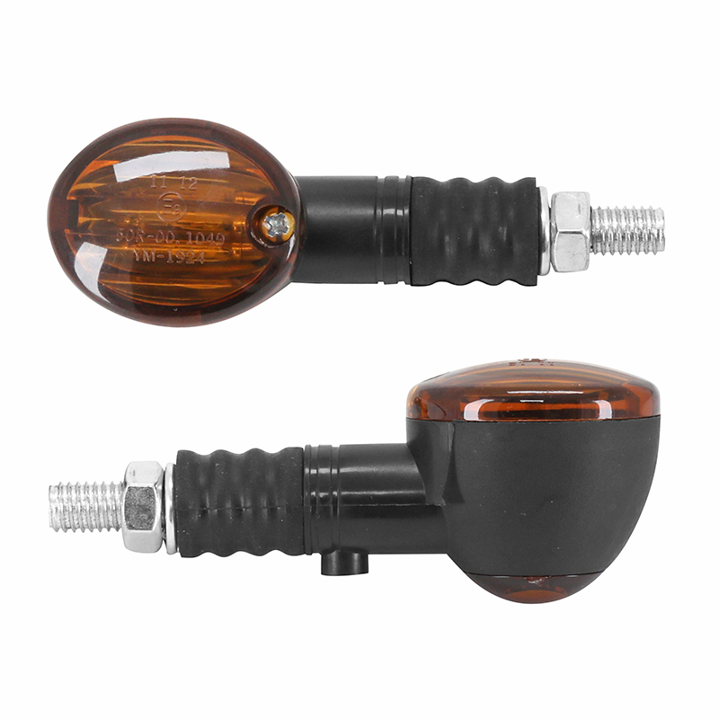 Clignotant Replay UNIVERSEL MICRO OVALE A AMPOULE BA9S ORANGE - TEMOIN BASE COURTE L 71mm - H 30mm 36mm HOMOLOGUE CE PAIRE