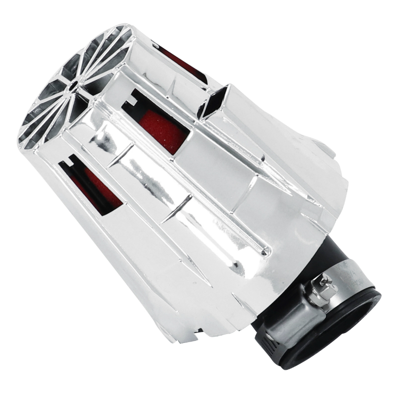 Filtre à air Replay E5 BOX CHROME MOUSSE ROUGE FIXATION COUDE 45 DIAM 35 - 28