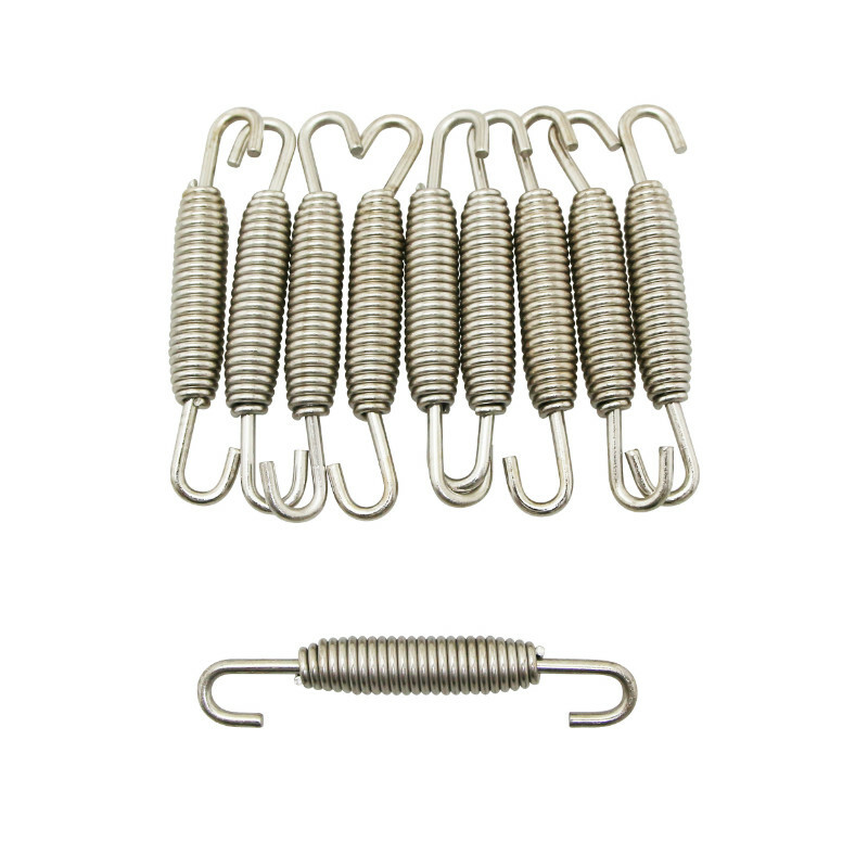 Ressort d'échappement Replay POT 70mm INOX DIAM 1,6mm CROCHET TOURNANT x10