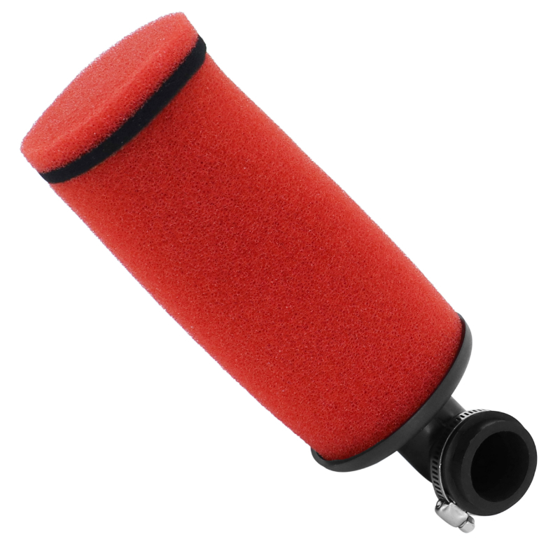 Filtre à air Replay DOUBLE MOUSSE LONG ROUGE FIXATION COUDE 90 DIAM 35 - 28