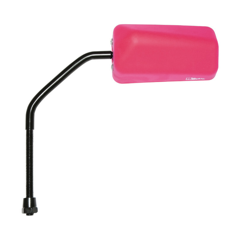 Rétroviseur Replay SCOOT F1 RUBBER MAT ROSE FLUO DIAM 8 REVERSIBLE x1 TIGE LONGUE