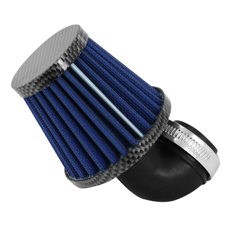 Filtre à air Replay KN MIDDLE FC CARBONE - BLEU FIXATION COUDE DIAM 35 - 28