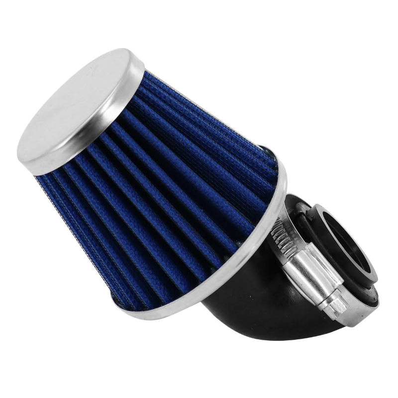 Filtre à air Replay KN MIDDLE FC CHROME - BLEU FIXATION COUDE DIAM 35 - 28