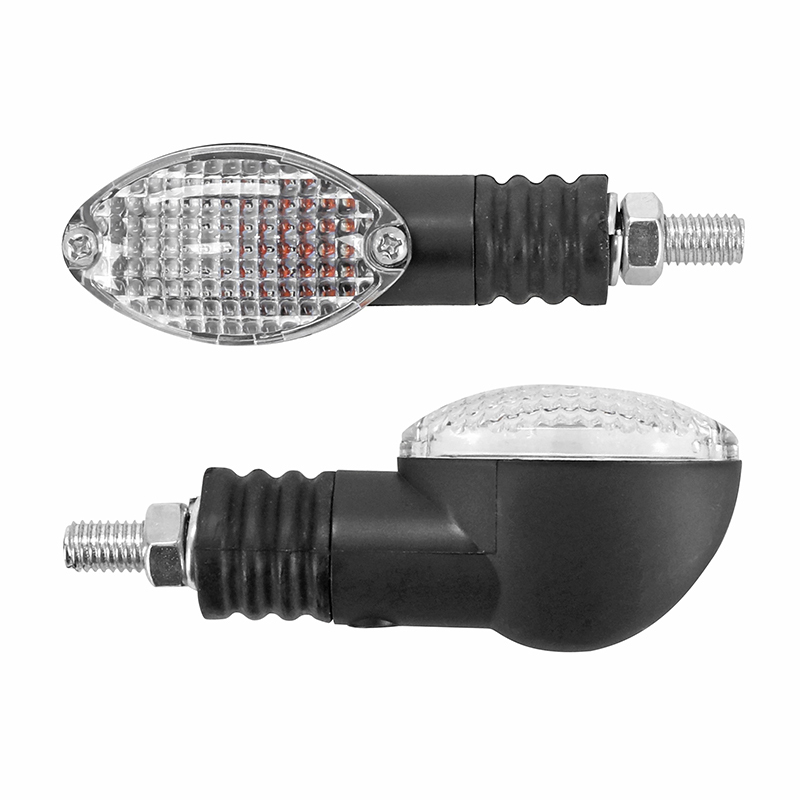 Clignotant Replay UNIVERSEL MINI OVALE A AMPOULE BA9S TRANSPARENT - L 75mm - H 28mm 38mm PAIRE