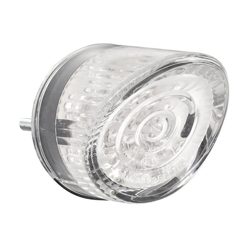 Feux arrière Replay FEU UNIVERSEL A LEDS ROND TRANSPARENT 20 ROUGES 3 BLANCHES D 45 mm