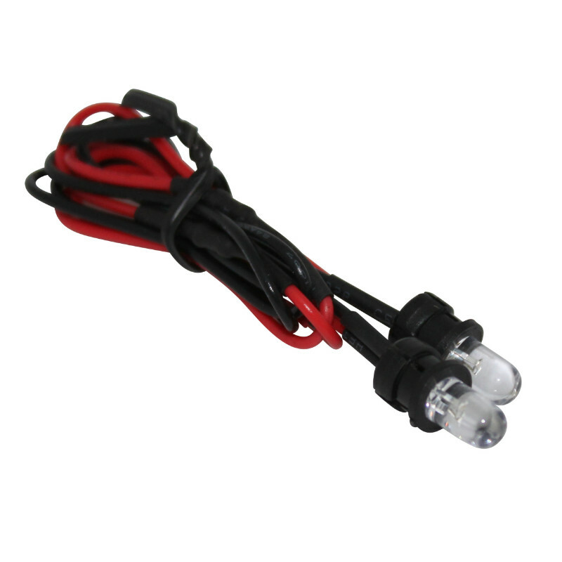 Eclairage de plaque Replay LED UNIVERSELLE 1 BLEU PLASTIQUE A CLIPSER DIAM 5mm PAIRE