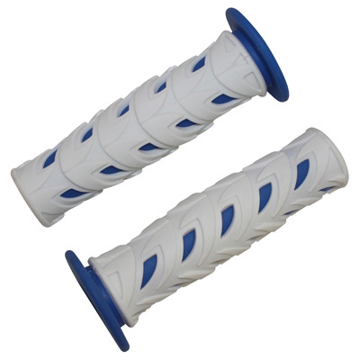Poignées de guidon Replay SCOOTER - 50 A BOITE GRIFF BLEU - BLANC CLOSED END PAIRE