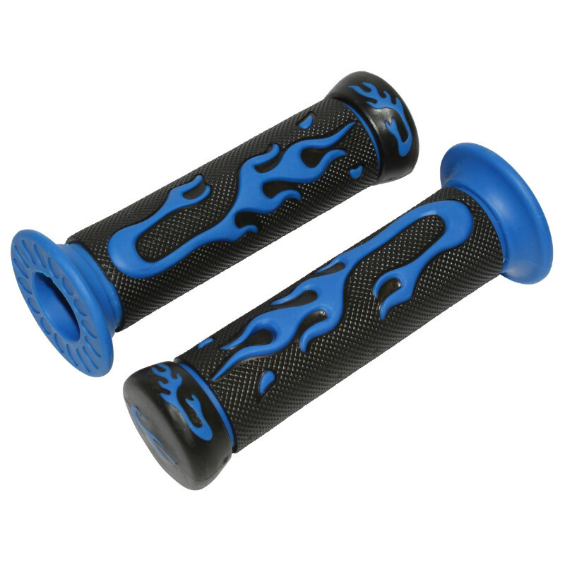 Poignées de guidon Replay SCOOT FLAMING BLEU - CLOSED END PAIRE