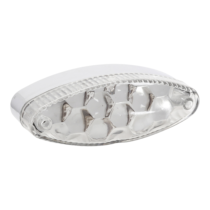 Feux arrière Replay FEU UNIVERSEL A LEDS OVALE TRANSPARENT 2 FONCTIONS STOP 9 ROUGES