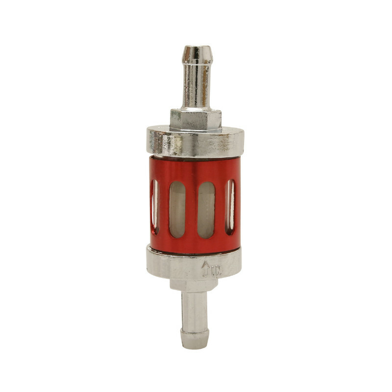 Filtre à essence Replay CYLINDRIQUE AJOURE ALU DIAM 8mm ROUGE