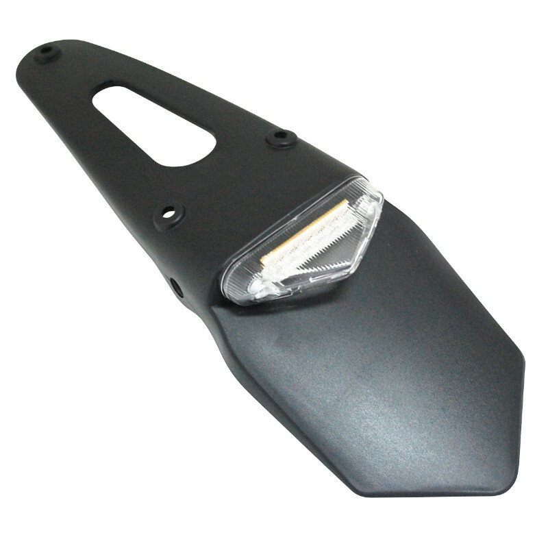 Eclairage de plaque Replay SUPPORT IMMATRICULATION FEU 50 A BOITE - MOTO SP TRANSPARENT LEDS L 328mm - H 55mm 110mm HOMOLOGUE CE