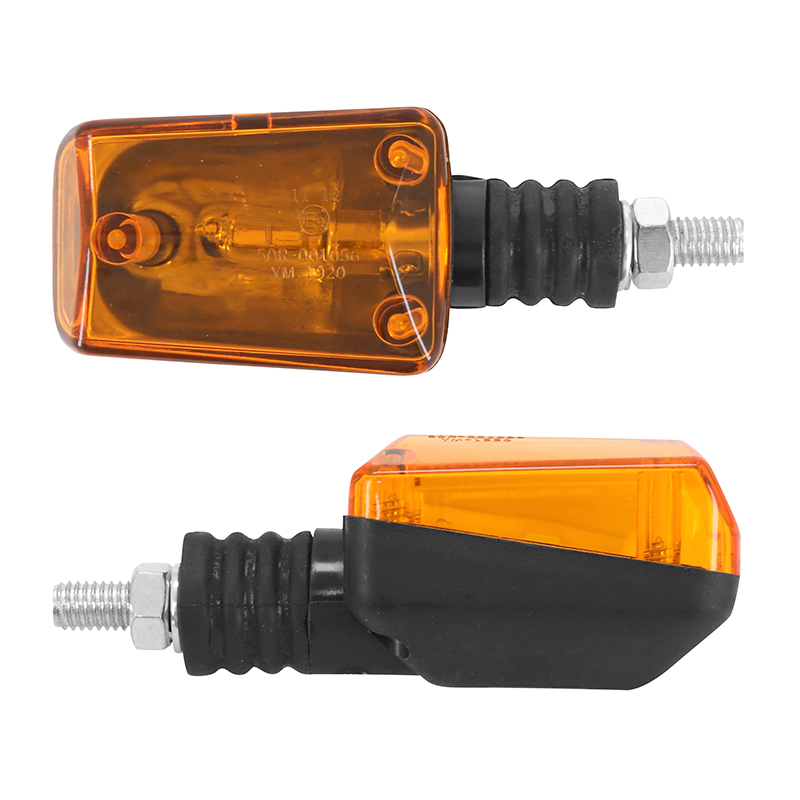 Clignotant Replay UNIVERSEL RECTANGLE A AMPOULE BAX9S ORANGE - BASE COURTE L 81mm - H 38mm 37mm HOMOLOGUE CE PAIRE