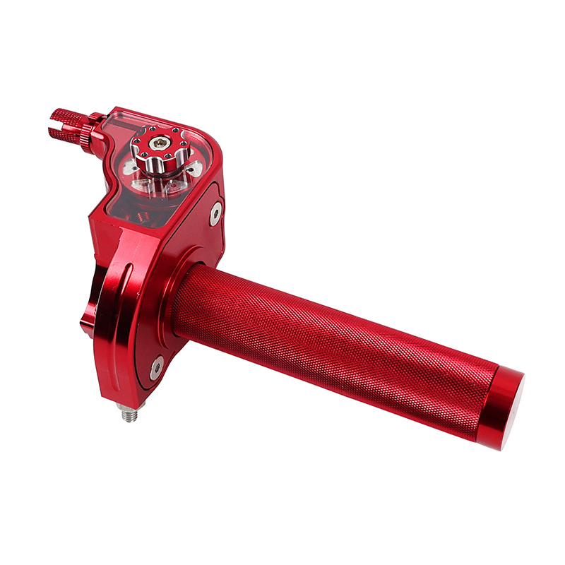 Poignée de gaz Replay 50 A BOITE TIRAGE RAPIDE 30 ALU CNC ROUGE