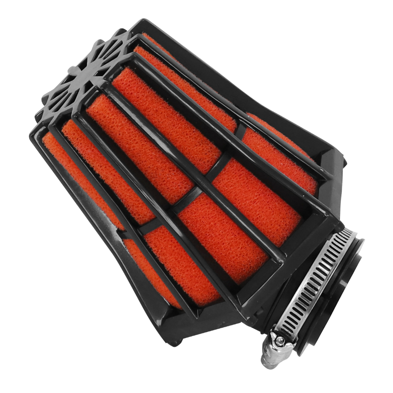 Filtre à air Replay HEXAGONAL MOUSSE ROUGE FIXATION COUDEE 45 DIAM 35 - 28