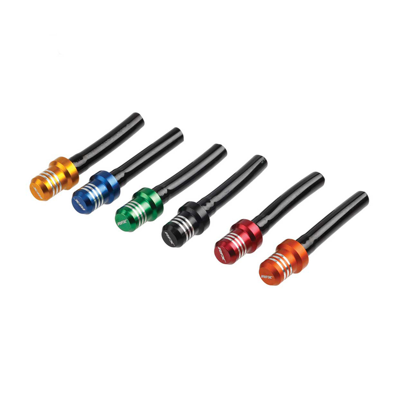 Valve de réservoir RFX Race - Tuyau court avec à 1 voie (Orange)