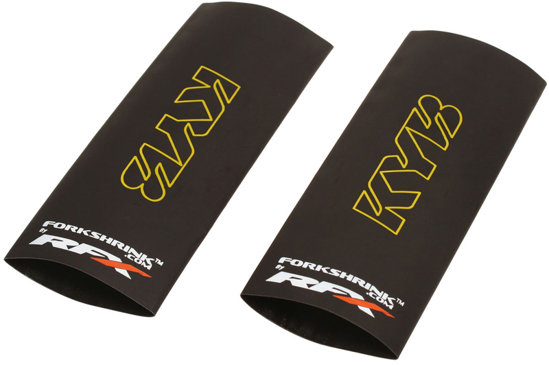 Stickers RFX Protection supérieure Race Series Forkshrink logo KYB - jaune