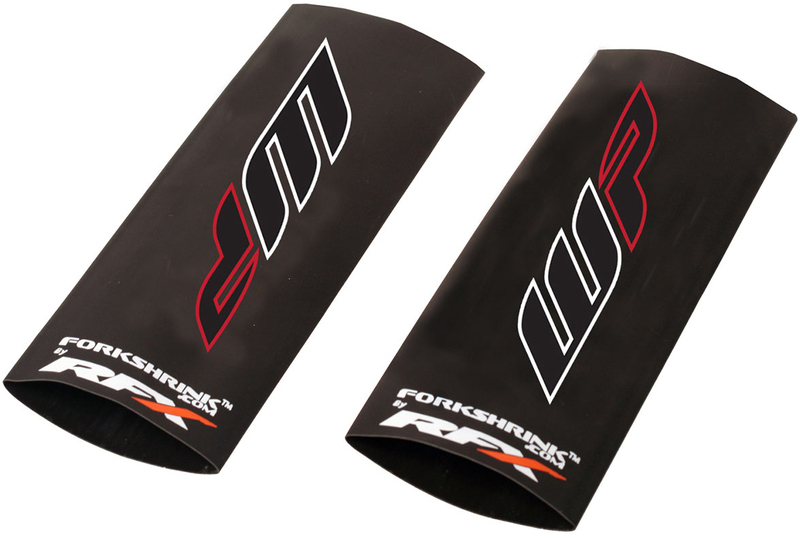 Stickers RFX Protection supérieure Race Series Forkshrink logo WP - blanc/rouge