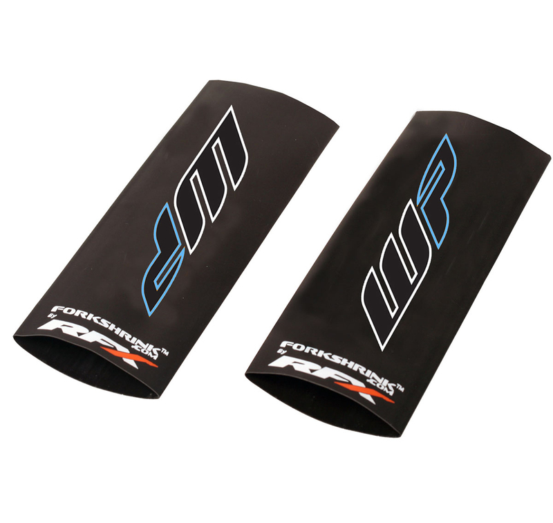 Stickers RFX Protection supérieure Race Series Forkshrink logo WP - blanc/bleu