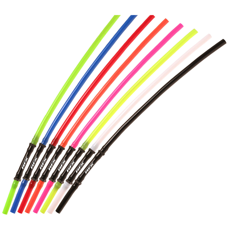 Durite mise à air RFX Tube de ventilation Race - Long tuyau avec valve 1 voie (Noir) 5 pcs