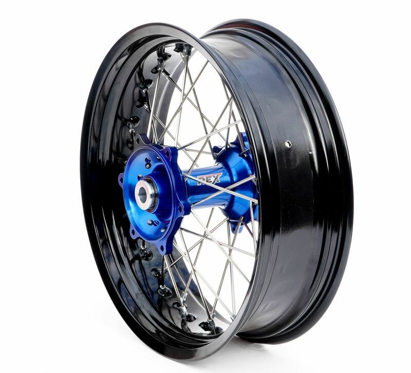 RFX Roue RFX arrière complète Race SM 17x5,00 — noir et bleu