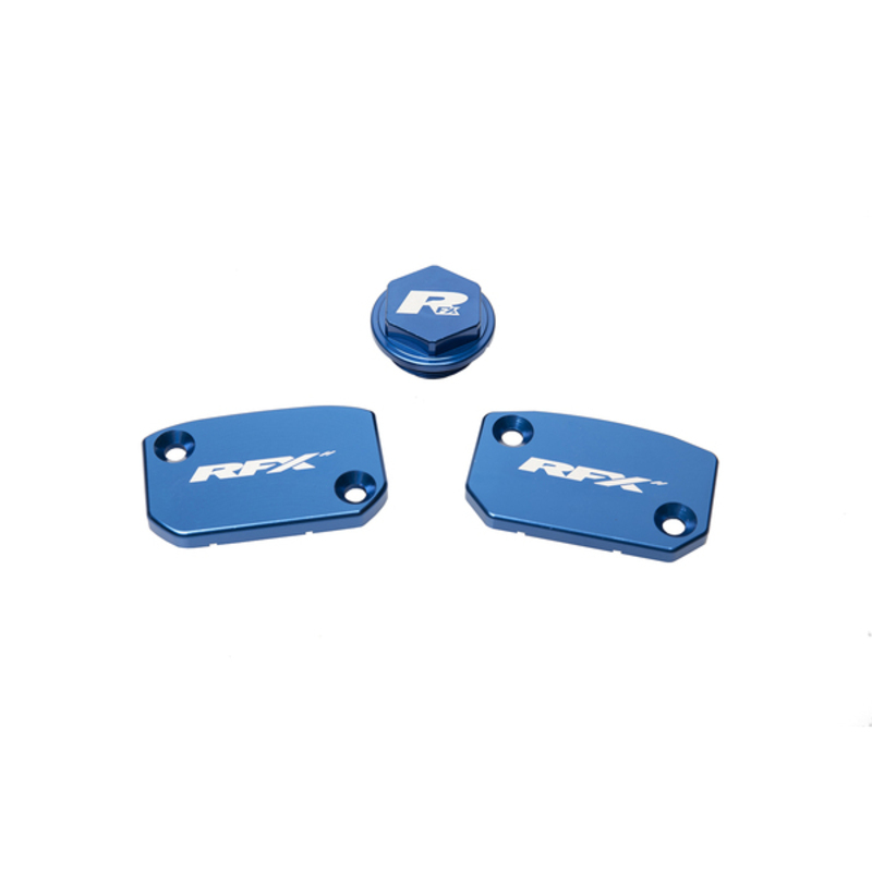 Couvercle maitre cylindre de frein RFX Jeu bouchons réservoir Pro Bleu Frein embrayage Brembo