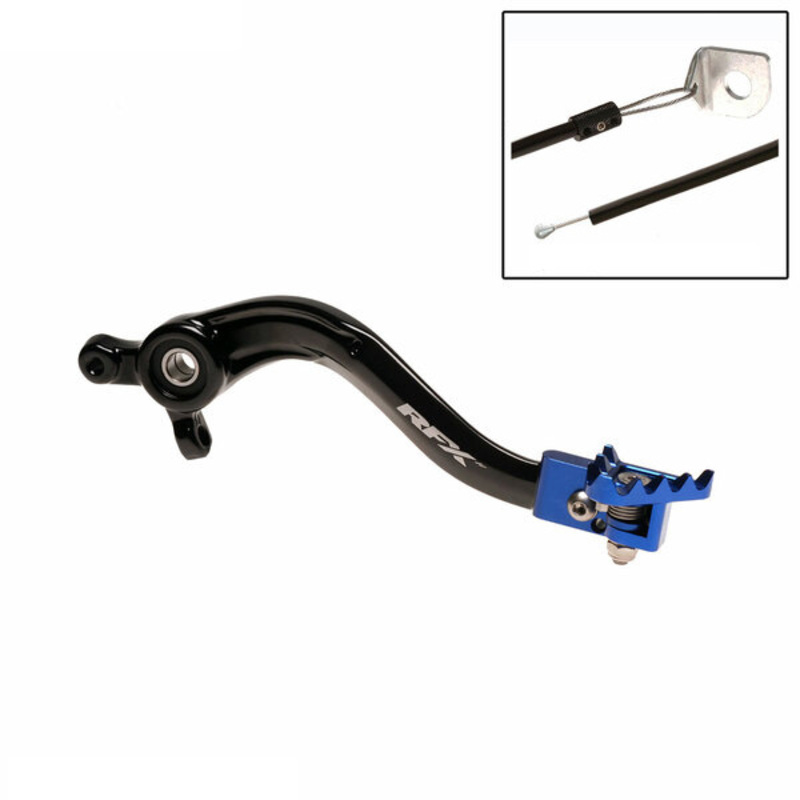 Pédale de frein RFX Pro Series - embout fixe - noir bleu