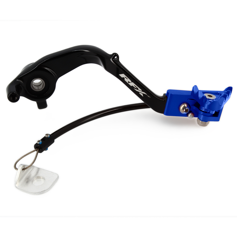 Pédale de frein RFX Pro Series - embout repliable - bleu
