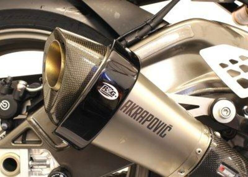 Protection échappement R&G Racing de silencieux noir Akrapovic hexagonal