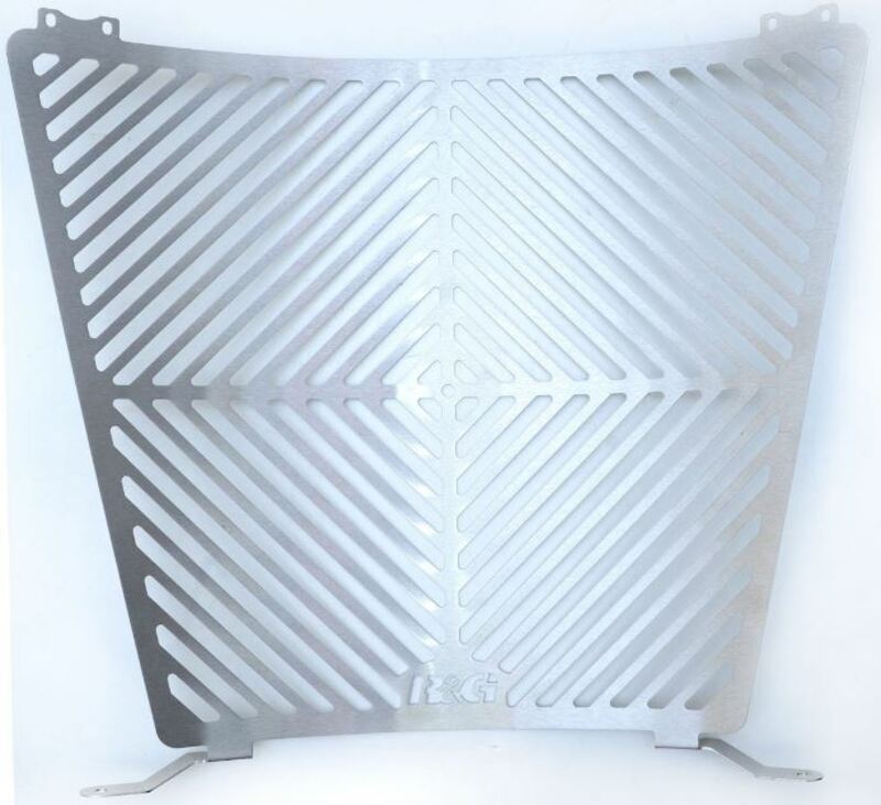 RGRACING Protection de radiateur R&G Racing inox — gris