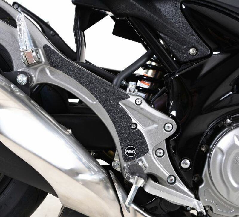 Film de protection R&G Racing platine repose-pieds noir 2 pièces