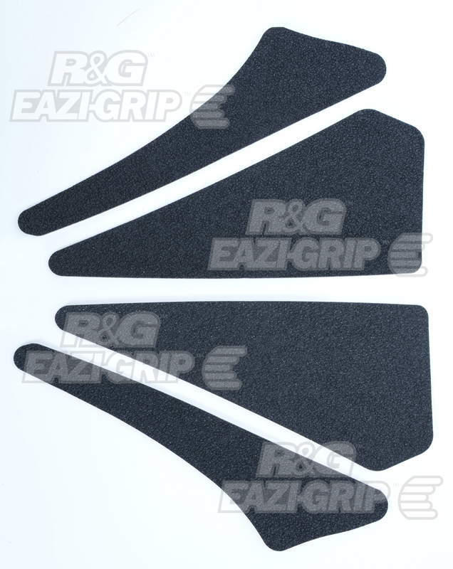 Grip de réservoir R&G Racing Kit 4 pièces noir