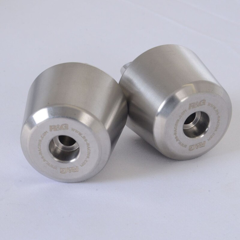 RGRACING Embouts de guidon R&G Racing inox — noir