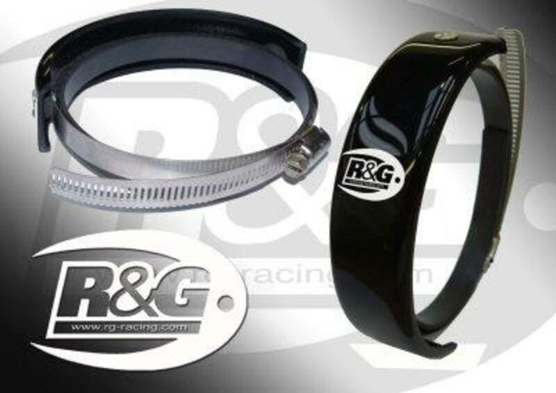 Protection échappement R&G Racing de silencieux rond noir Ø140-165mm