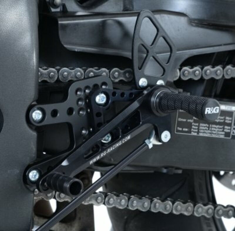 Commandes reculées R&G Racing multi-positions noir