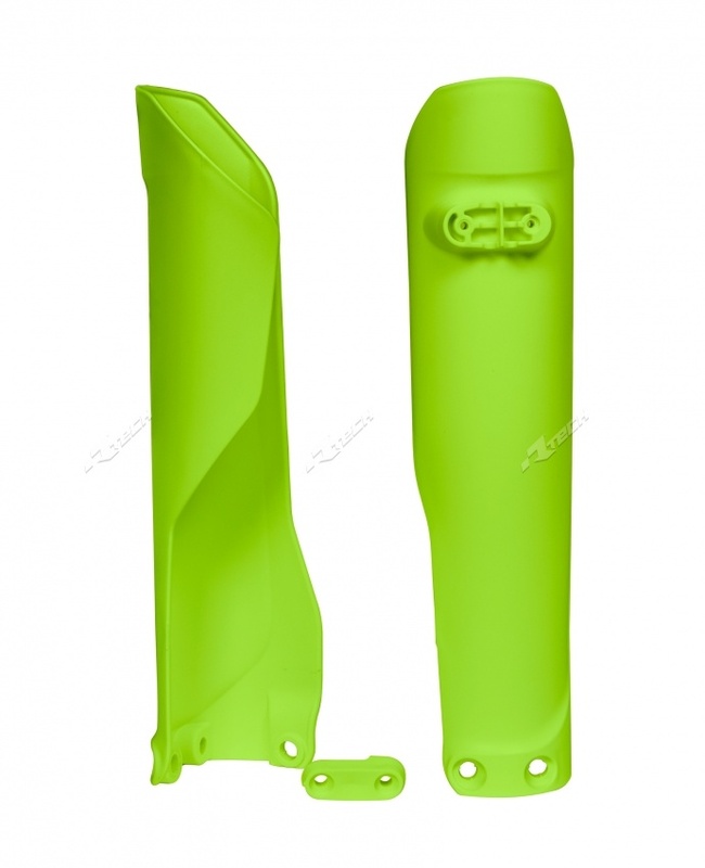 Protections de fourche Racetech - jaune fluo