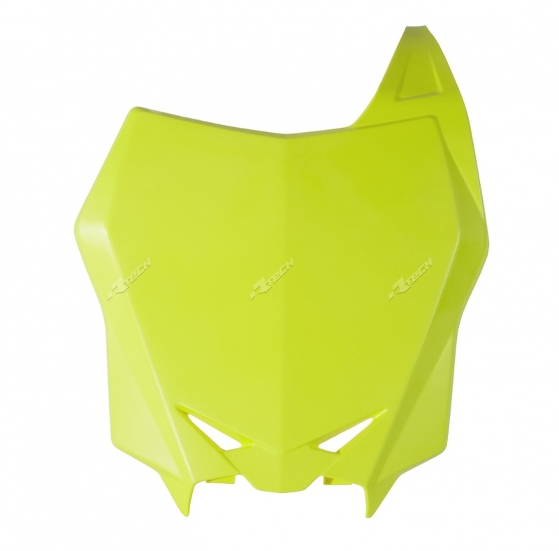 Plaque avant Racetech Factory jaune fluo