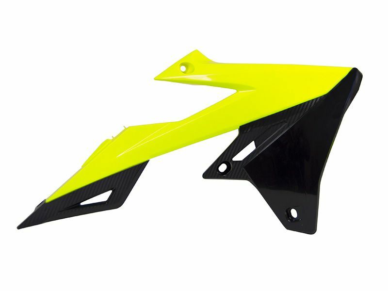 Ouie de radiateur Racetech jaune fluo/noir