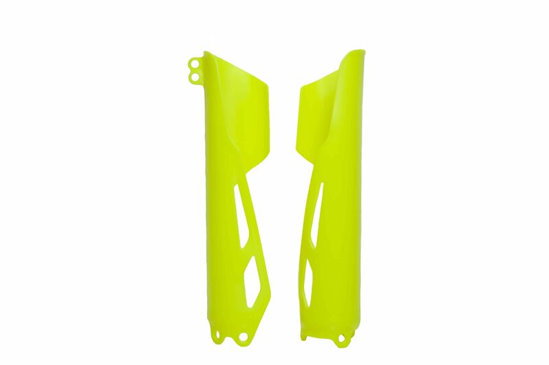 Protections de fourche Racetech - jaune fluo